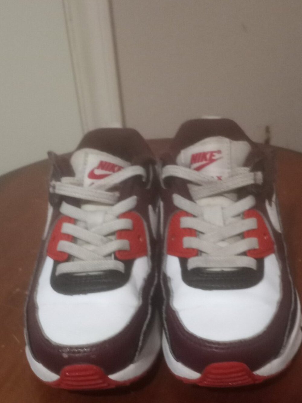 Nike Air Max 90 Easyon Burgundy Crush White Shoes Hf6357-600 Toddler Size 10C - Picture 5 of 12